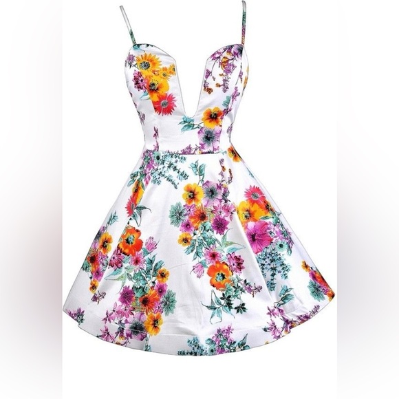 Reverse Dresses & Skirts - Reverse Floral Midi Dress - Multicolor
